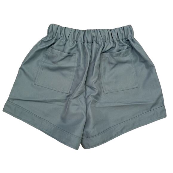 Zenana Blue Gray Drawstring Shorts Size X-Large - Picture 5 of 7